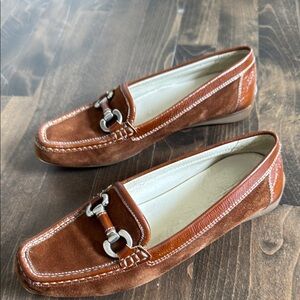Geox Brand Brown Suede/Leather Loafers